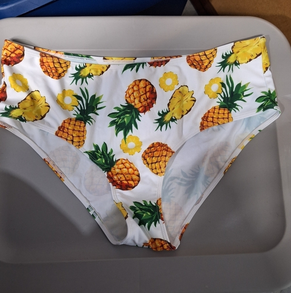 Rosegal Bikini Bottom Pineapple Print 2X
